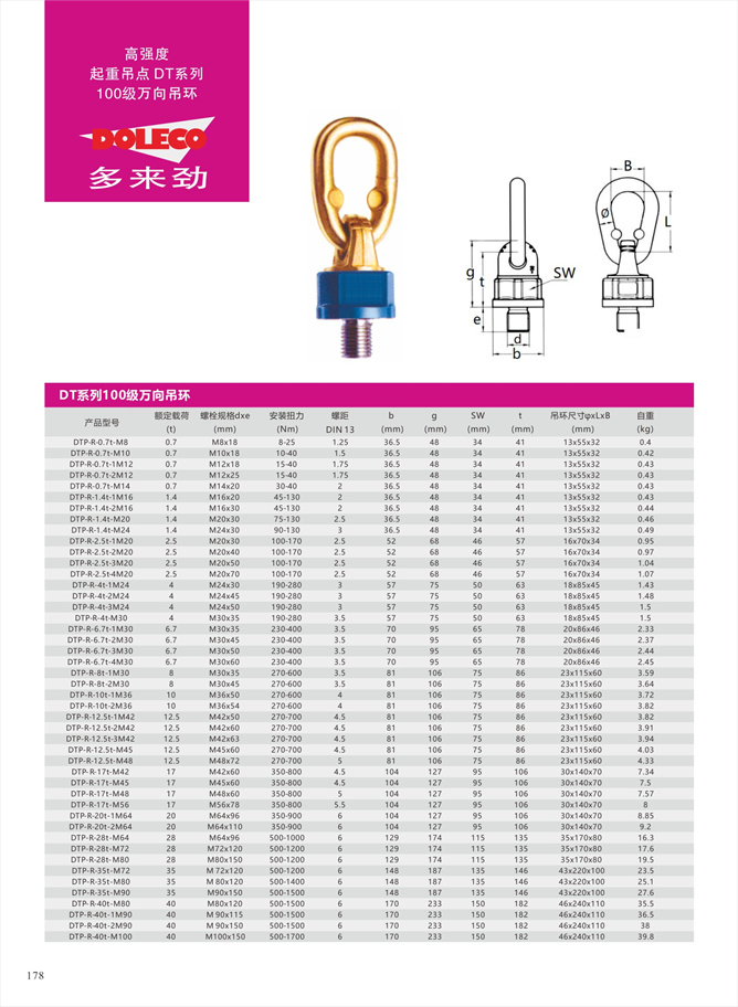 80-100级万向吊环